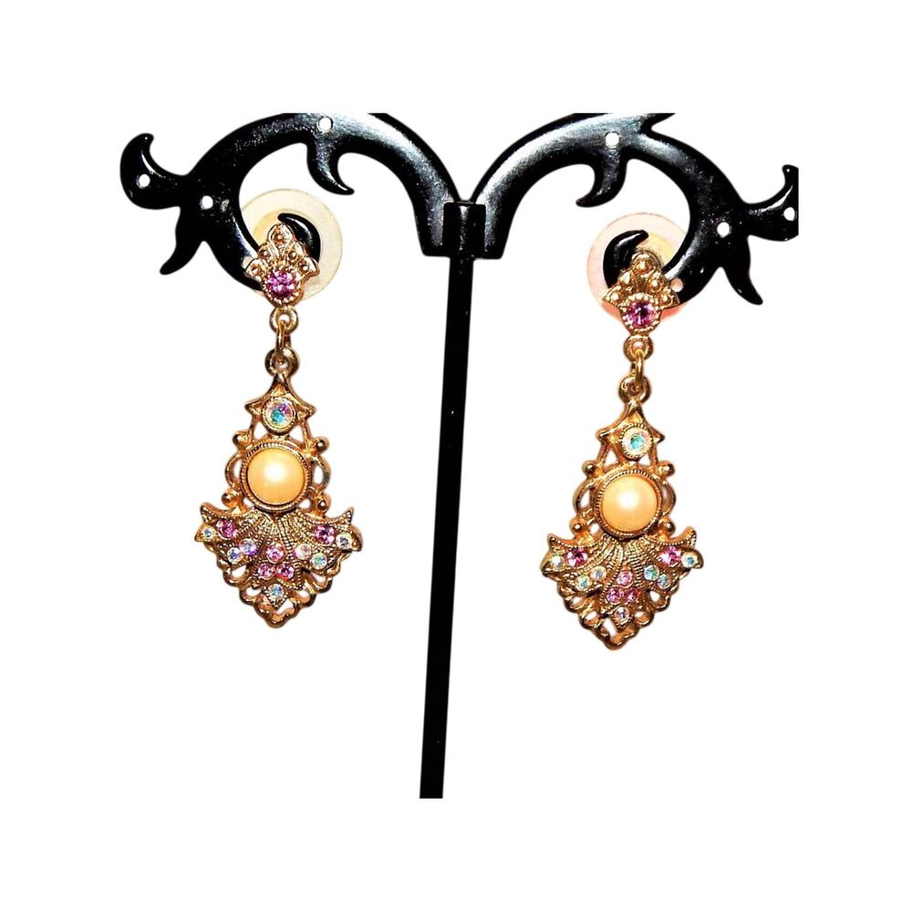 Sweet Vintage Princess Bling Earrings